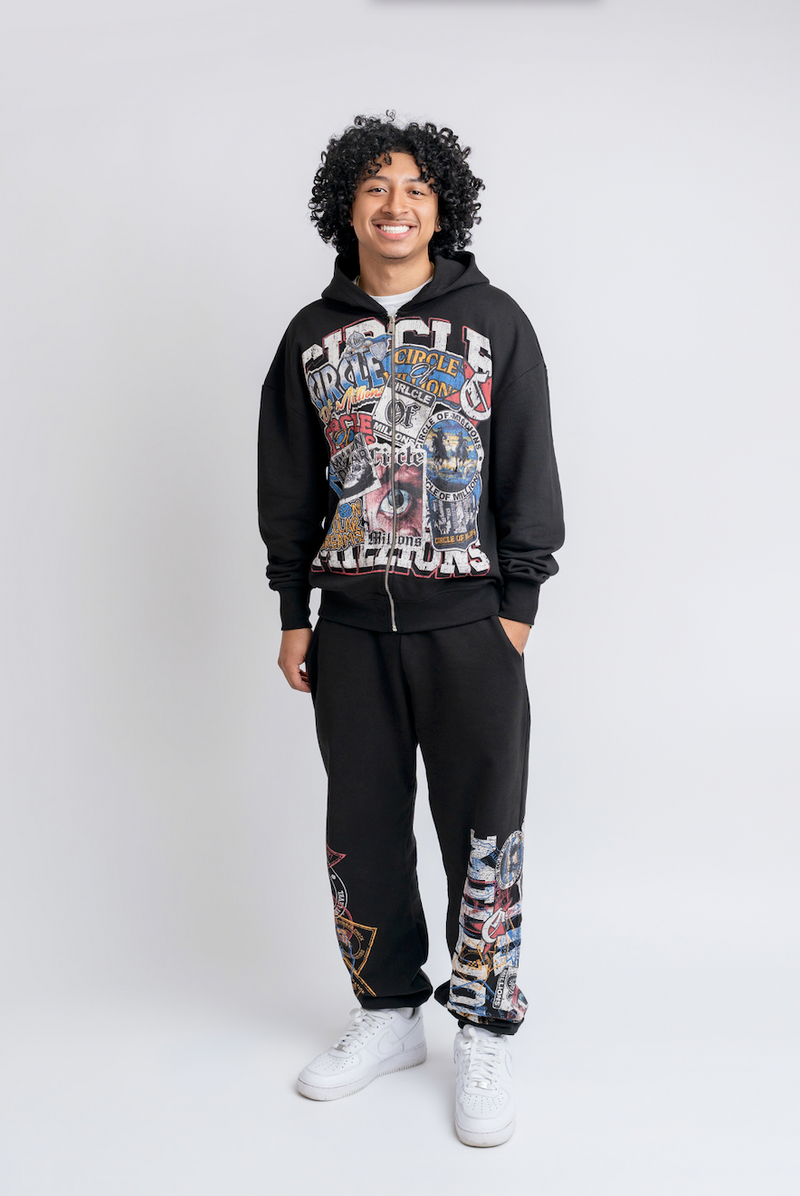 Passport Stamps Sweat Pants